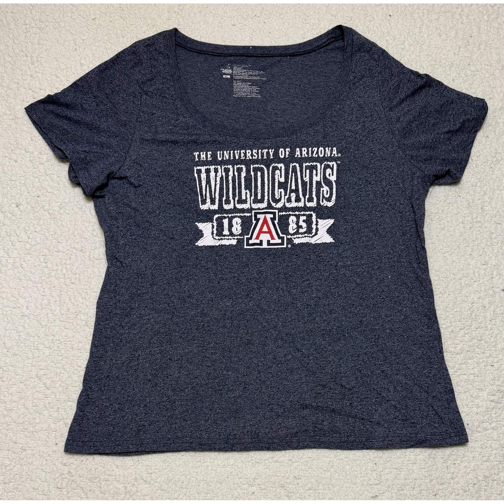 Creative Apparel Concepts Womens Arizona Wildcats T-shirt Graphic Tee Blue 3XL